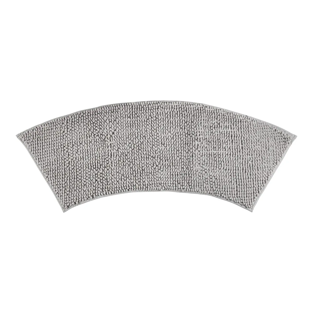 genialo - Super-Soft-Badematte „halbrund“ - grau