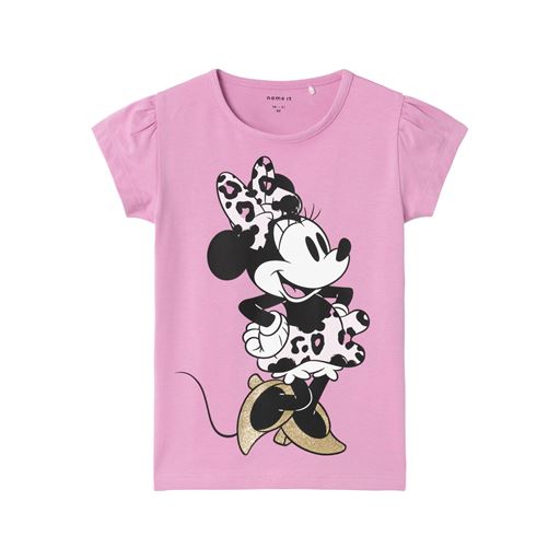 Name It Jibi Minnie T-shirt, Pastel Lavender, 116 cm