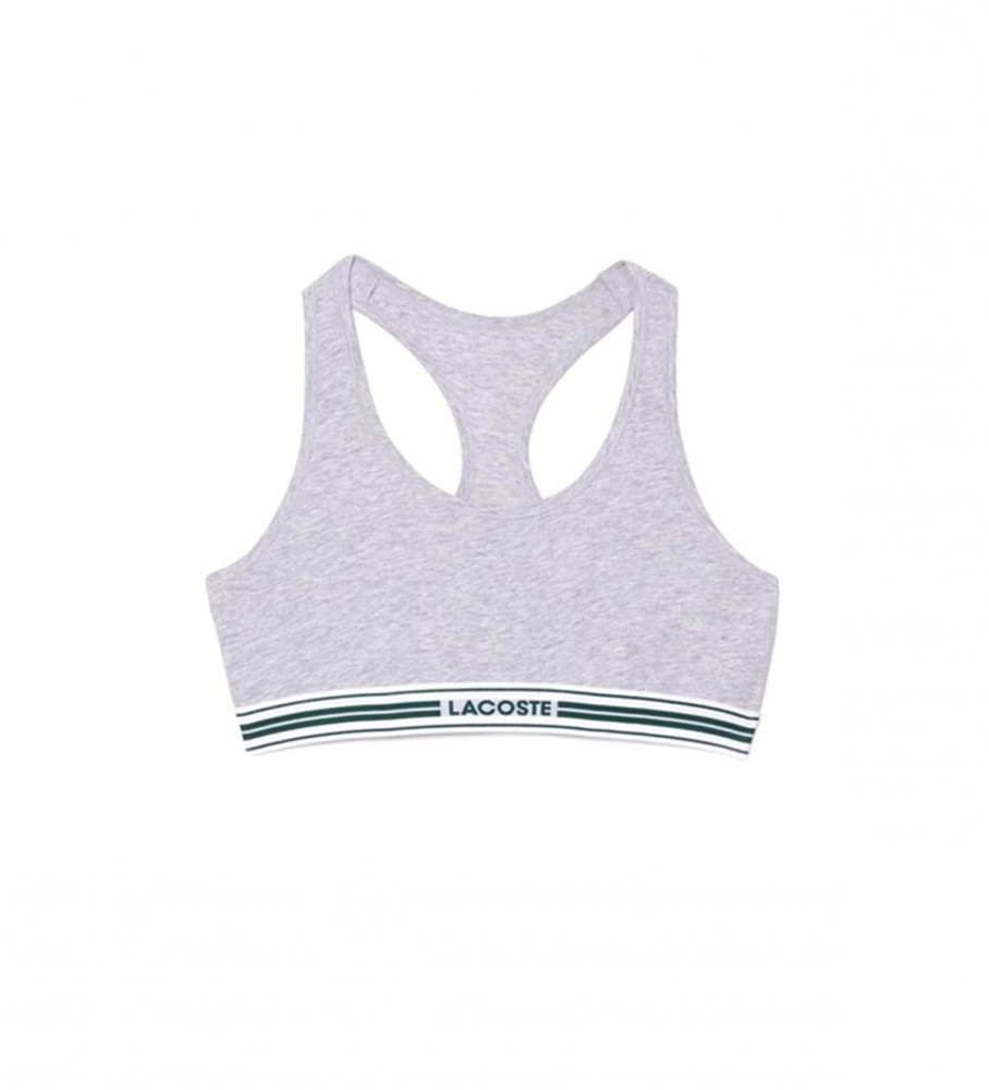 Sutiã Lacoste Heritage cinza