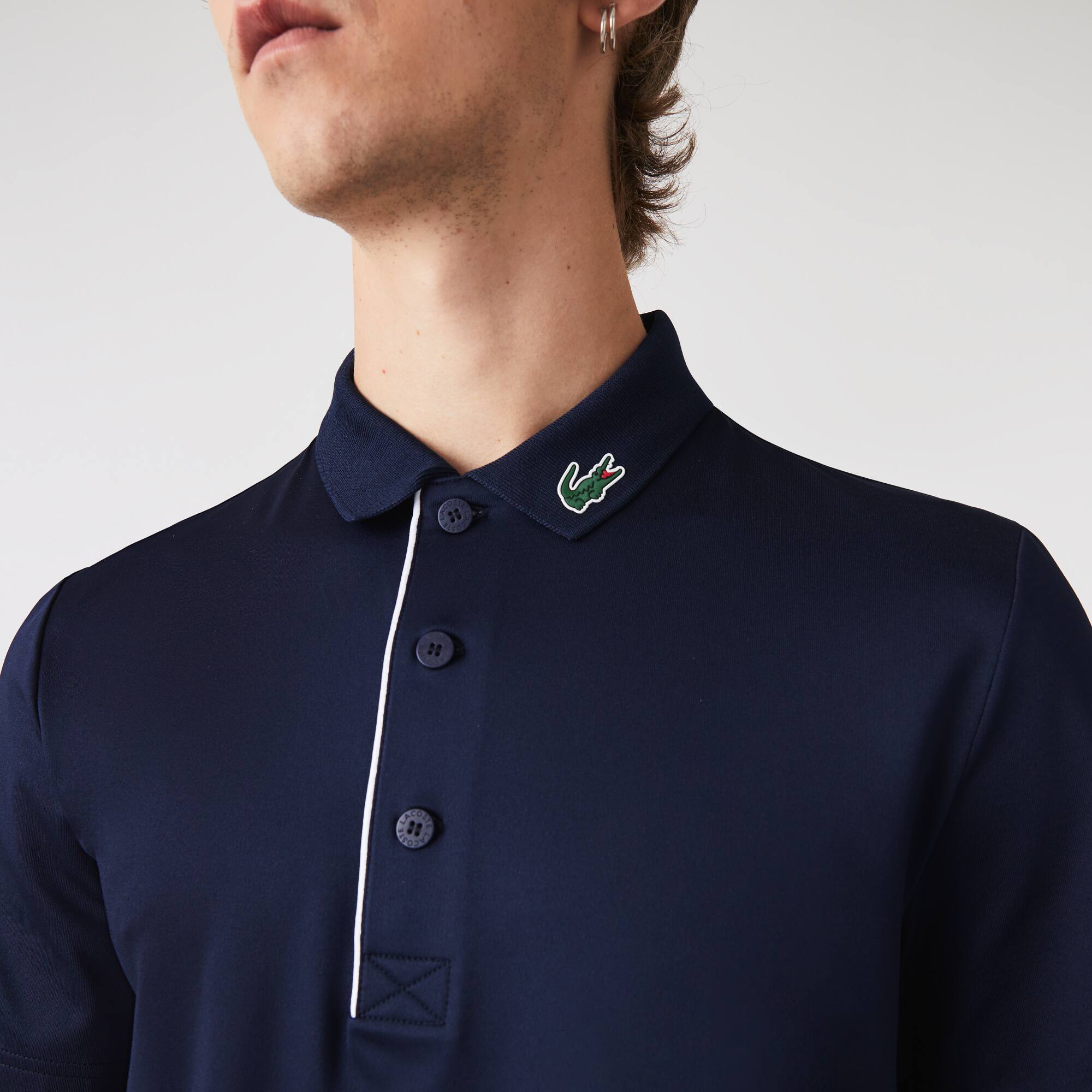 Polo homme Golf Lacoste SPORT en jersey technique Manches Courtes - Bleu - Lacoste - Homme