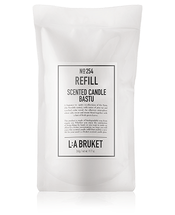 L:A BRUKET Home Fragrance 254 Refill Scented Candle Bastu 260g