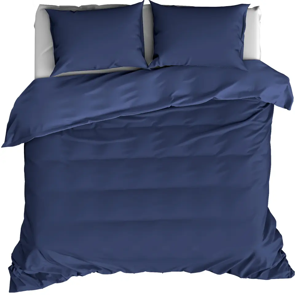 De Witte Lietaer Dekbedovertrek Katoen Satijn Olivia- 240 x 220 cm - Blauw