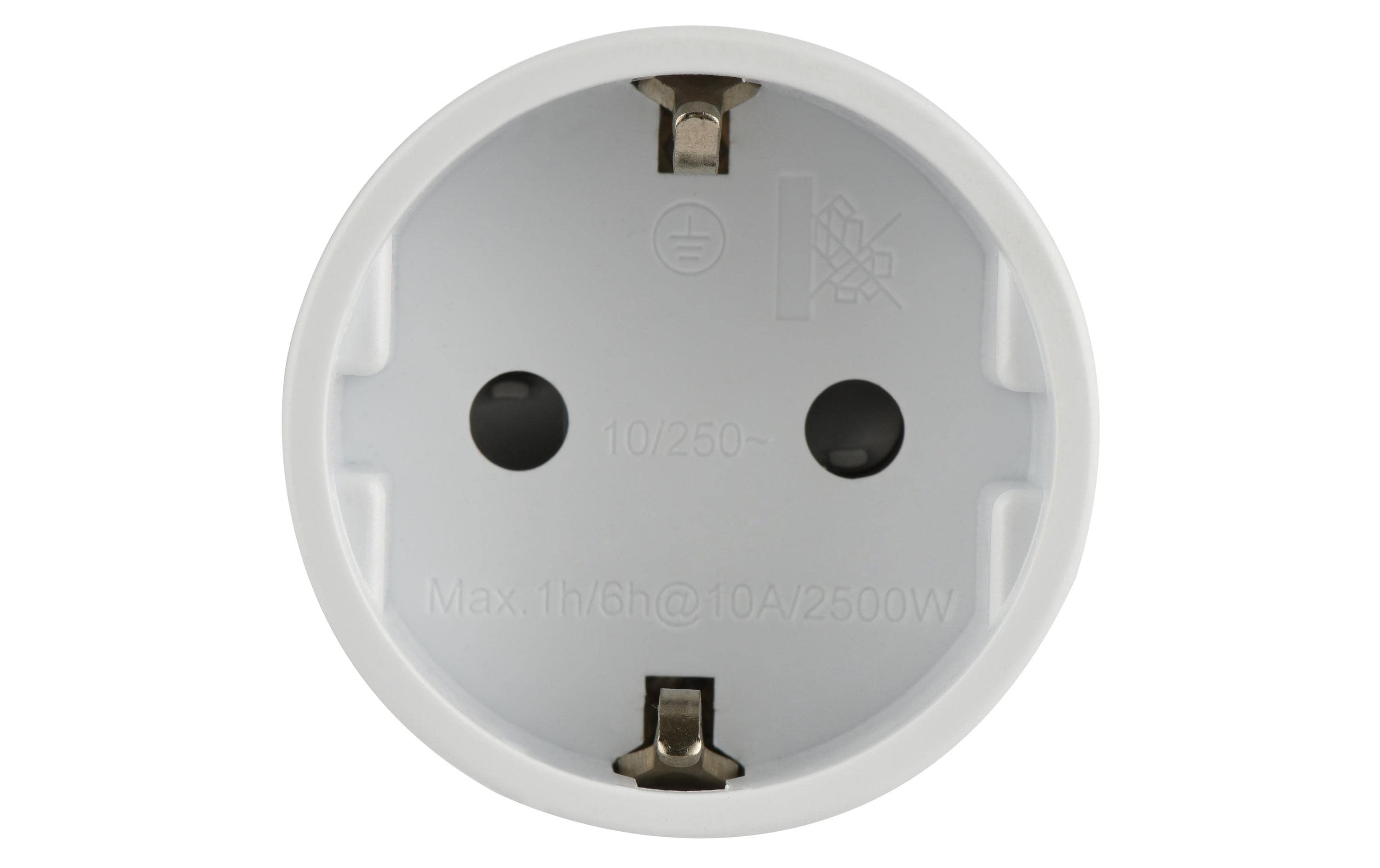 Reiseadapter T12 / Schuko NO BLOCKAdapter zum verwenden von Geräten mit Schuko Stecker an Schweizer Steckdosen