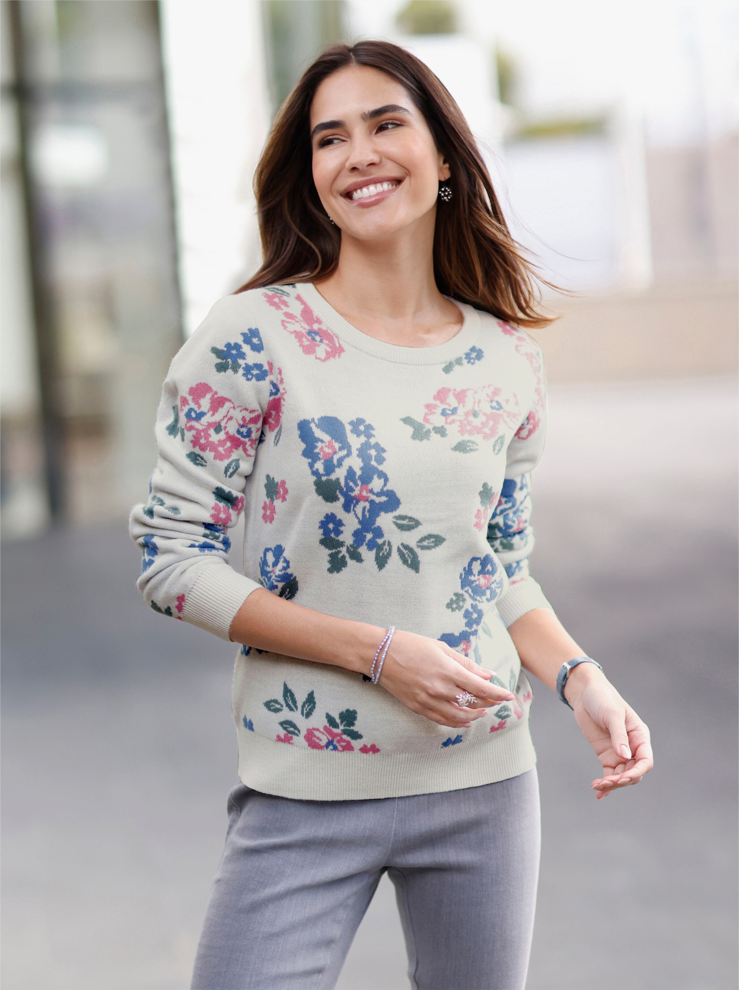 Jacquard-Pullover