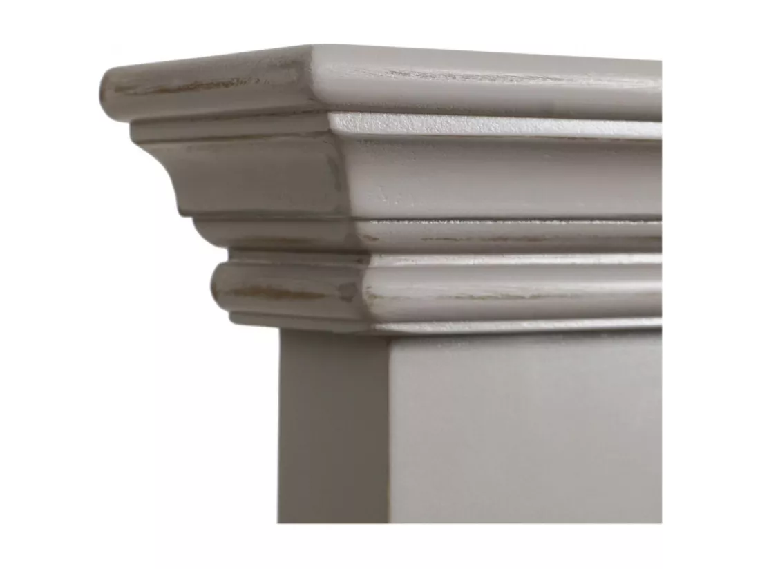 Meuble d'entrée avec banc coffre1 place et 4 patères MDF Blanc - Harmonie Interior's