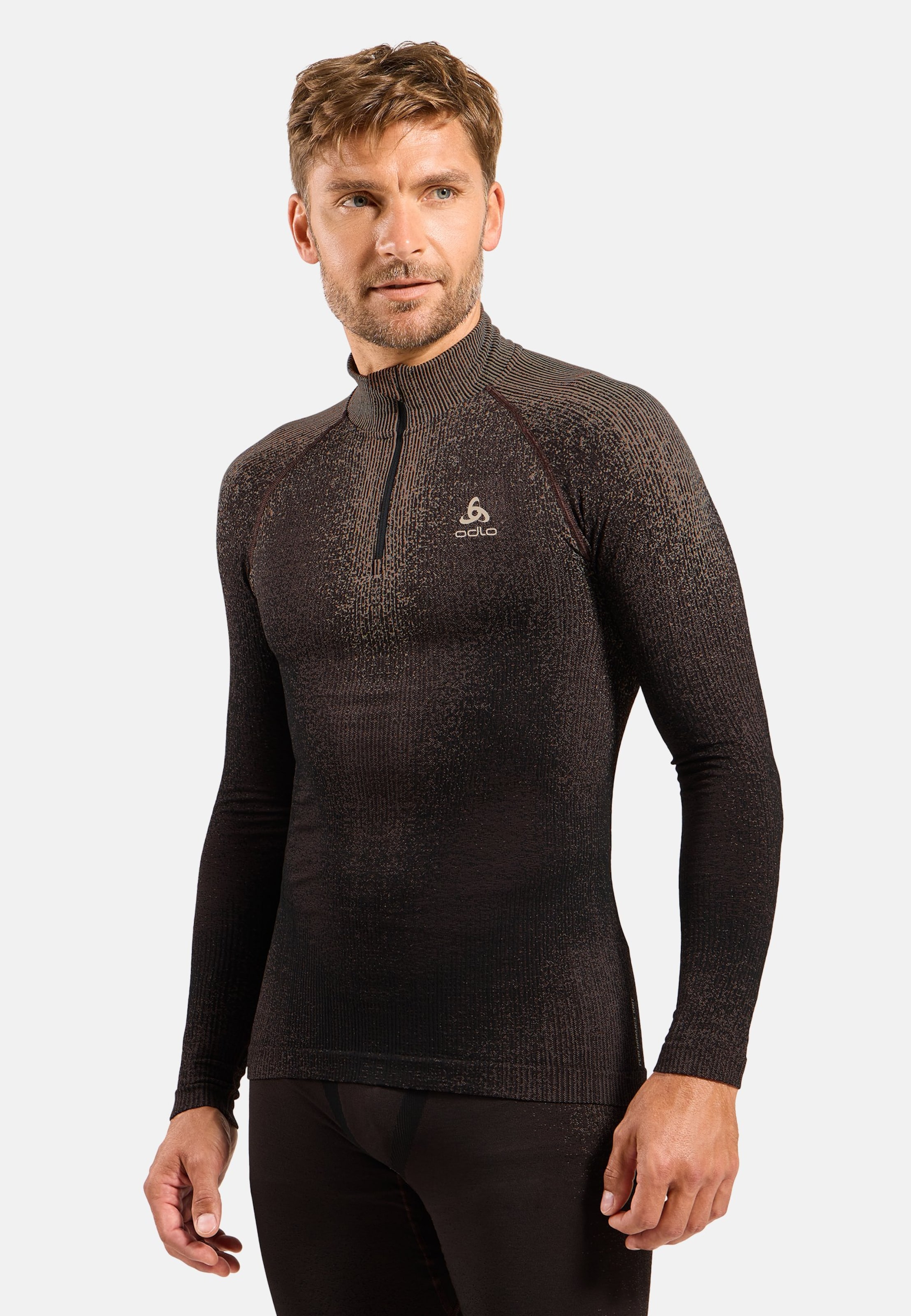 Blackcomb Base Layer Half Zip in fudge