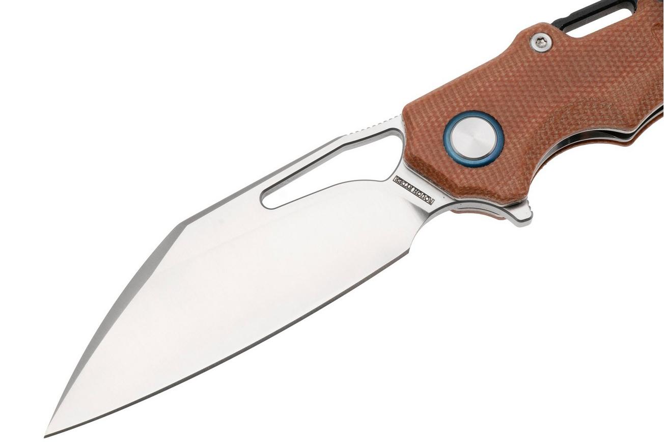 Rough Ryder RR2611 Satin D2, Brown Micarta, zakmes