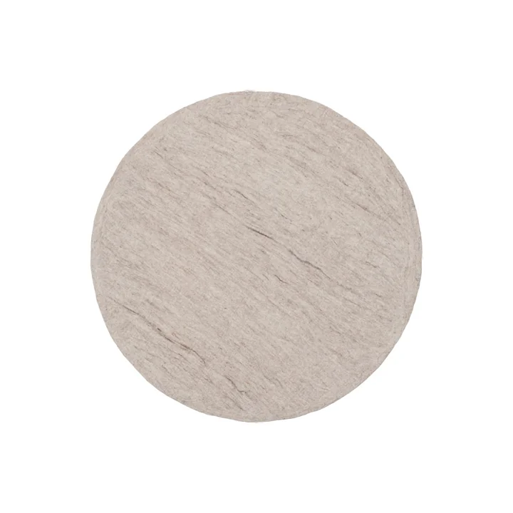 myfelt - Klara Filzteppich Ø 120 cm, senfgelb