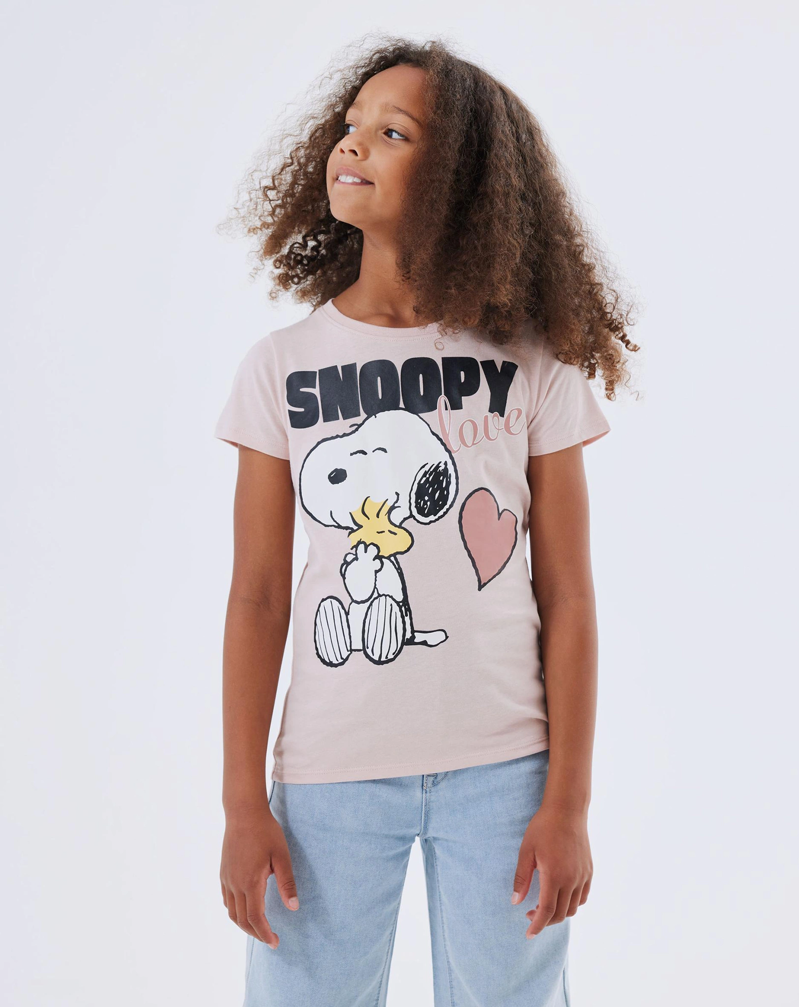 T-Shirt NKFNANNI SNOOPY in sepia rose