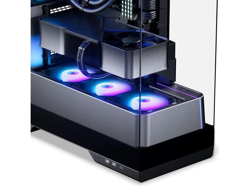 Phanteks PC-Gehäuse Evolv S2 Schwarz Midi-Tower mit einem Sichtfenster