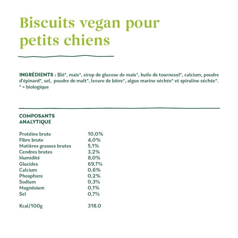 Biscuits végétariens Yarrah Bio