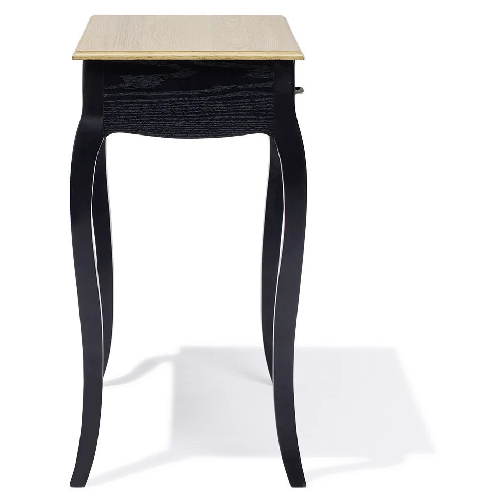 Console Romane noir - L80xP40xH75 cm