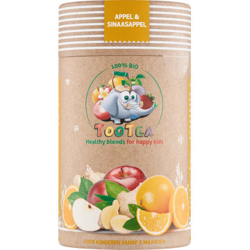 TooTea Appel & Sinaasappel Bio Vanaf 6 Maanden 100 g
