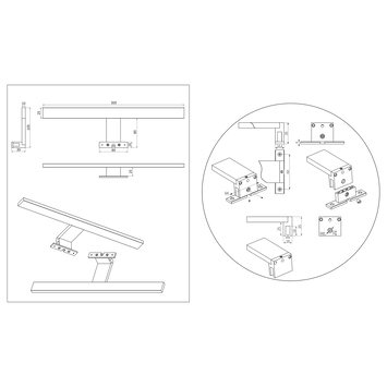 Tiger Spiegelverlichting Aurel 3061 LED 30cm