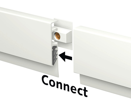 Posterstrip Info Rail Magnetisch 200 cm wit incl. 4 magneetmuizen