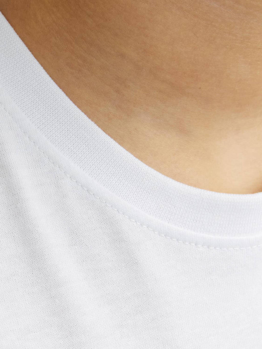 JACK & JONES T-shirt JORTAMPA met printopdruk wit