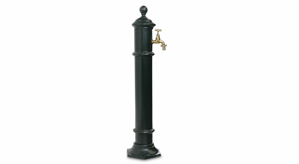 Fontaine de jardin métal vert 17x19x73cm