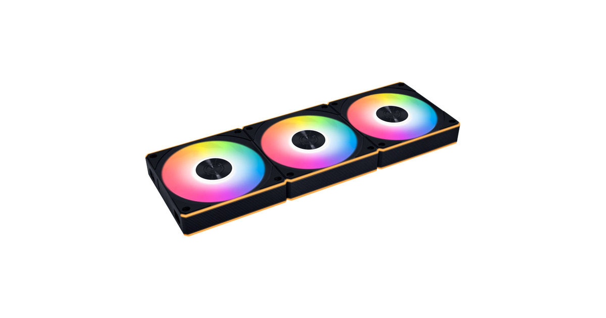 Lian LiUNI FAN CL120 Wireless RGB case fans  (Zwart, 3 stuks, 120 x 120 x 28 mm, PWM)