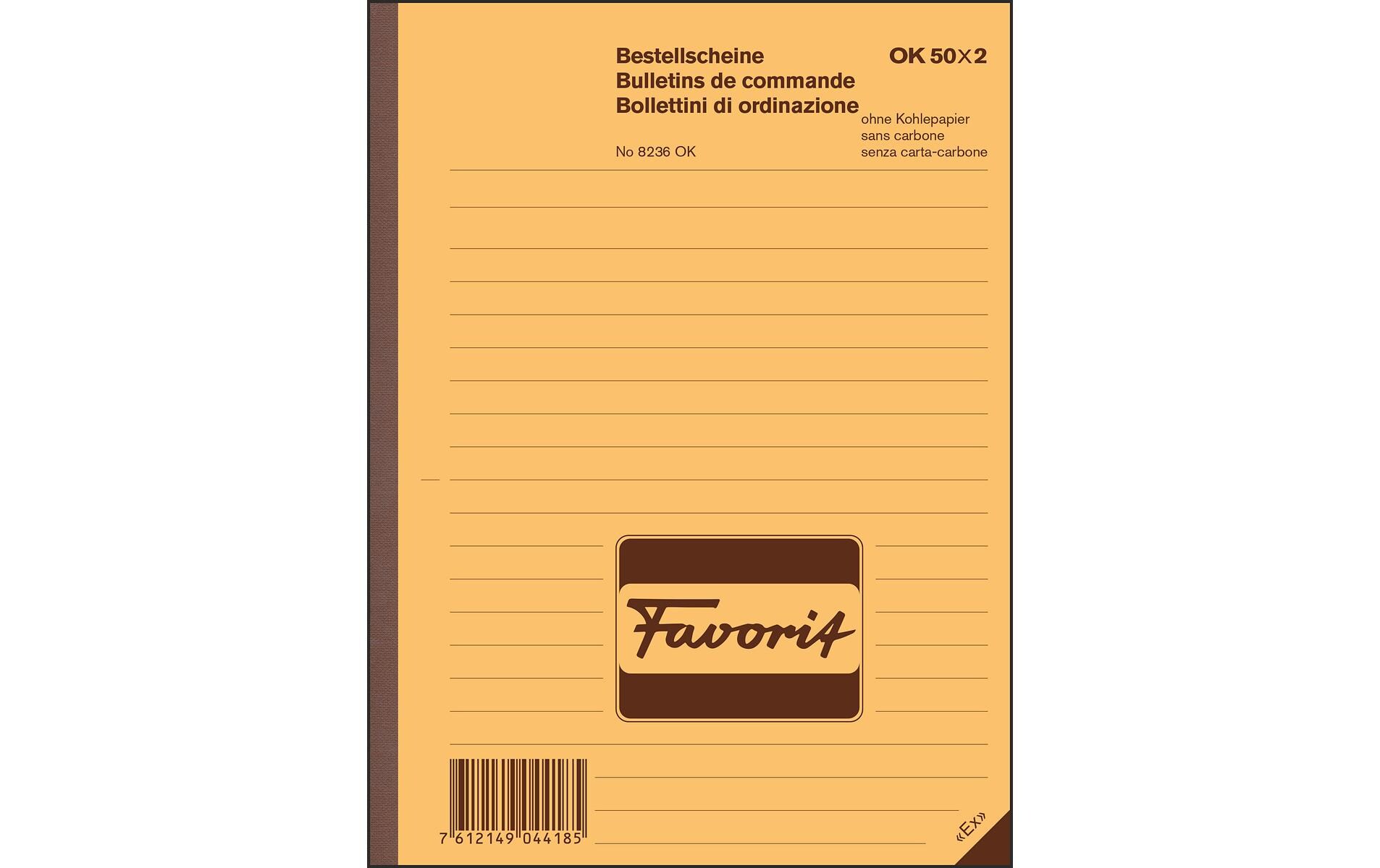 Durchschreibeblock 156 x 210 mm BestellscheineFormular für Bestellungen