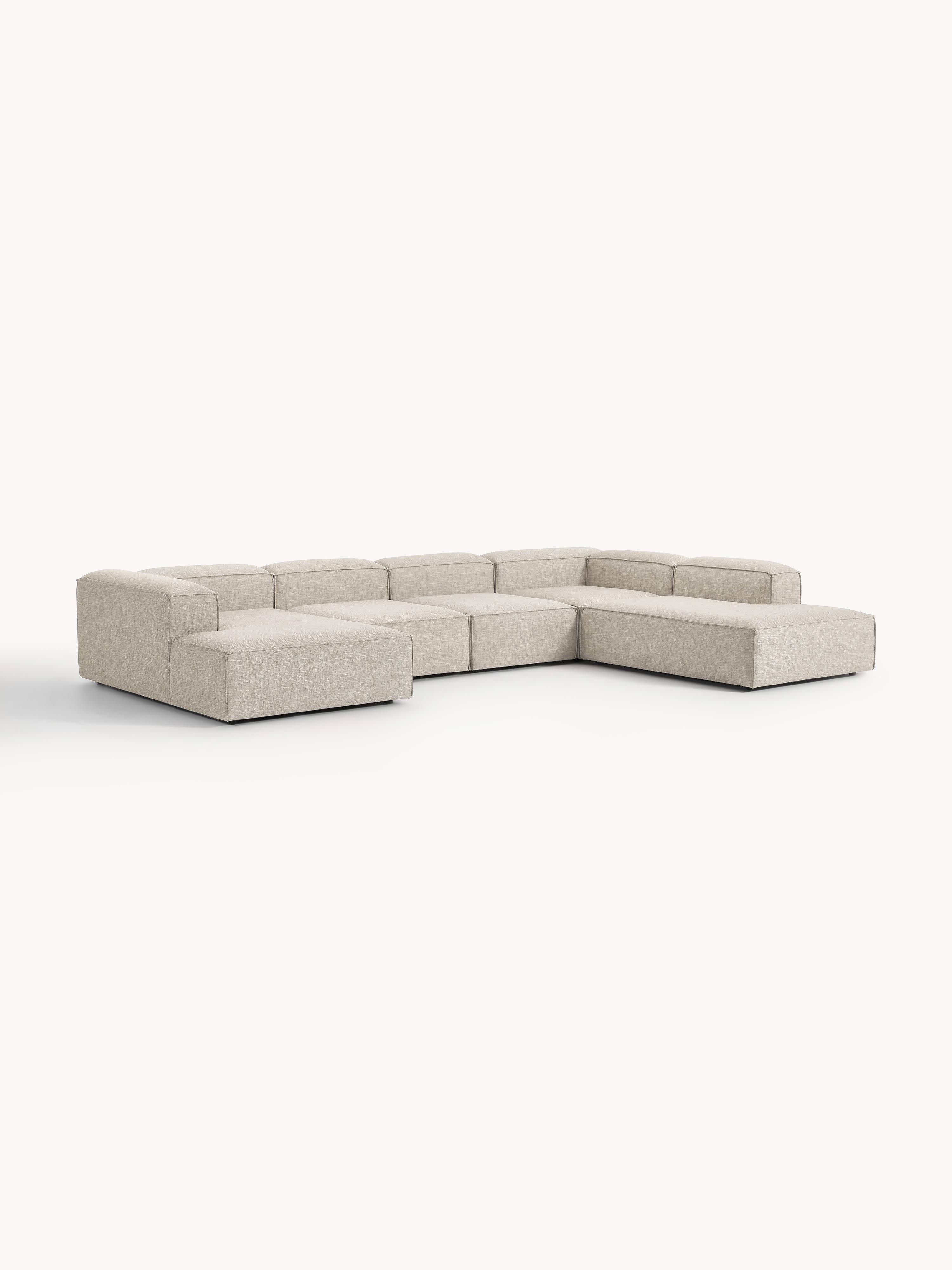 Modulaire U-bank Lennon van linnenmix