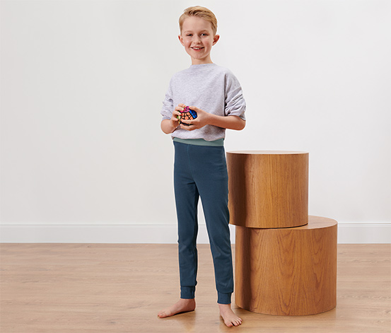 2 lange Kinder-Winterunterhosen