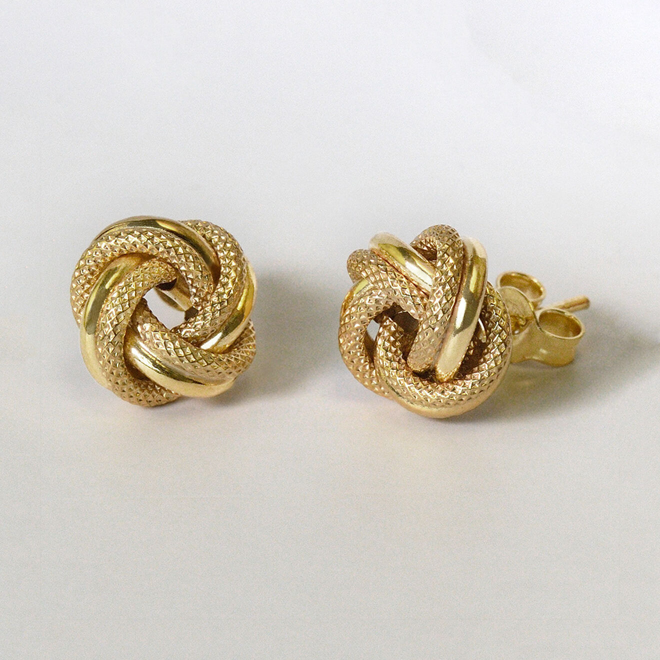 Instant d'Or Boucles d'oreilles Noeud Torsadé or jaune