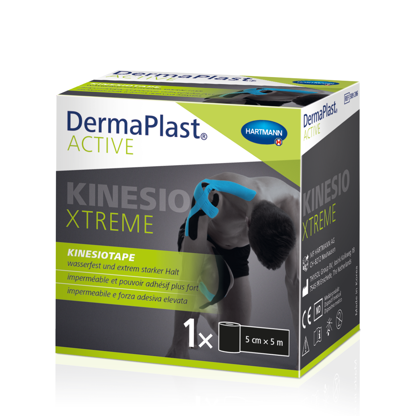 DERMAPLAST Active Kinesiotape Xtreme<br>1 Stück, 5cmx5m, schwarz