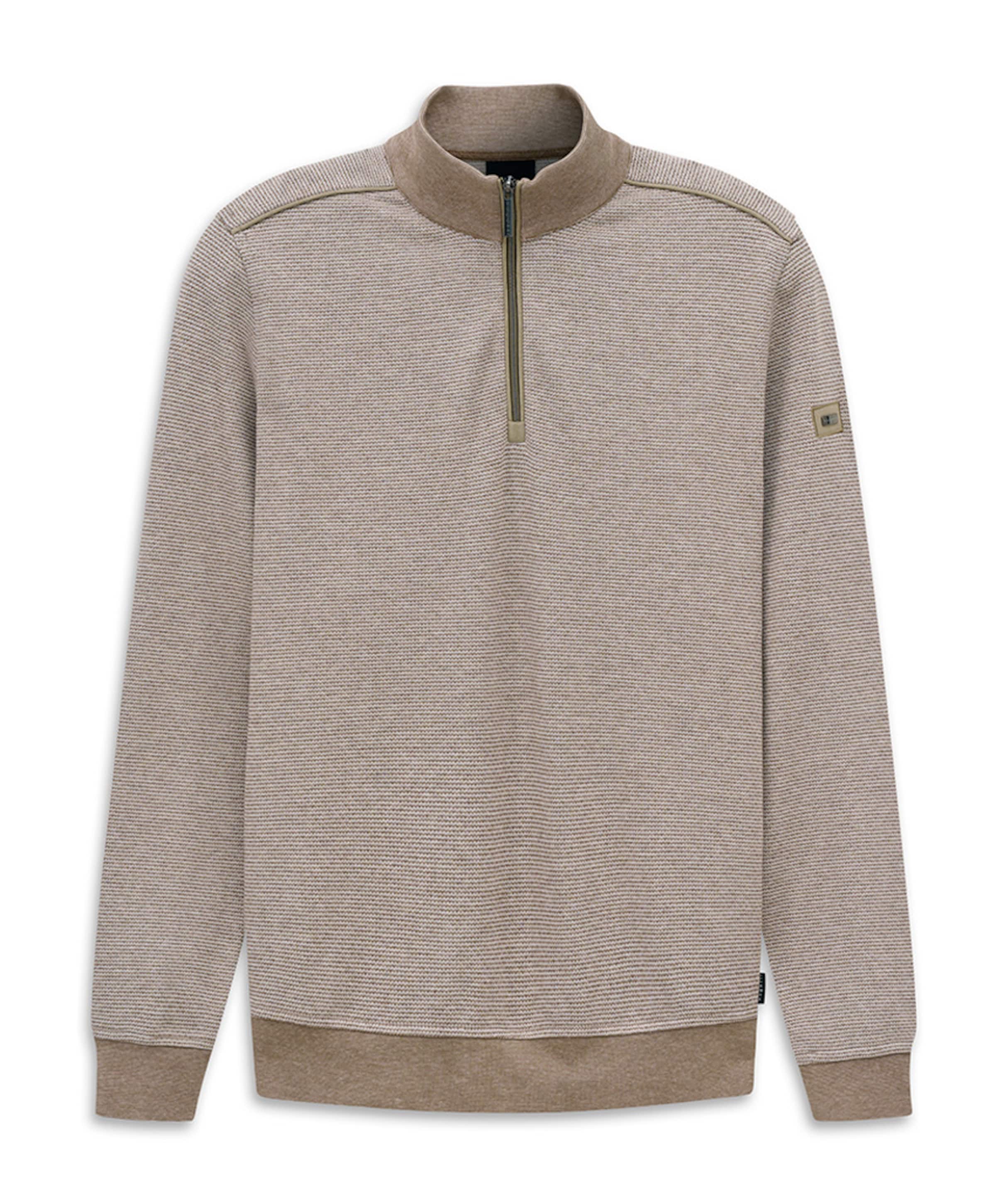 Bugatti Heren trui met rits beige