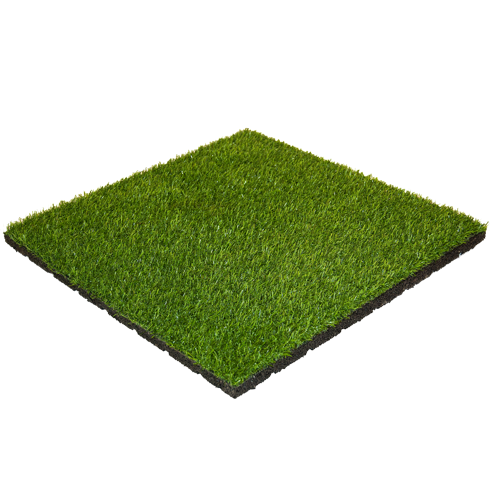 Rubbertegel met kunstgras toplaag 30 mm - 50x50 cm