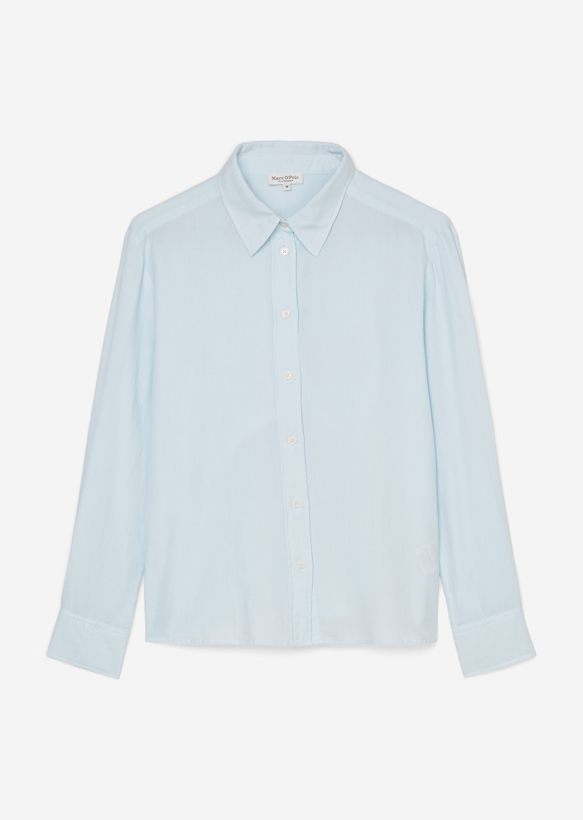 Bluse regularaus softem Baumwoll-Twill