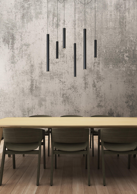 Lucide Lorenz 6 cluster hanglamp LED rond zwart