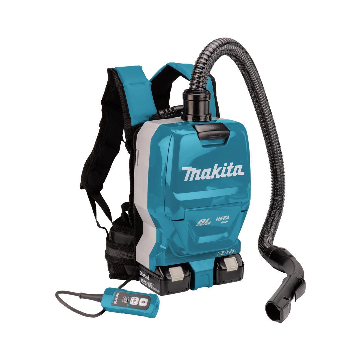 Makita DVC261TX22 Accu Rugstofzuiger voor Schoonmaak 2x18V 5.0Ah