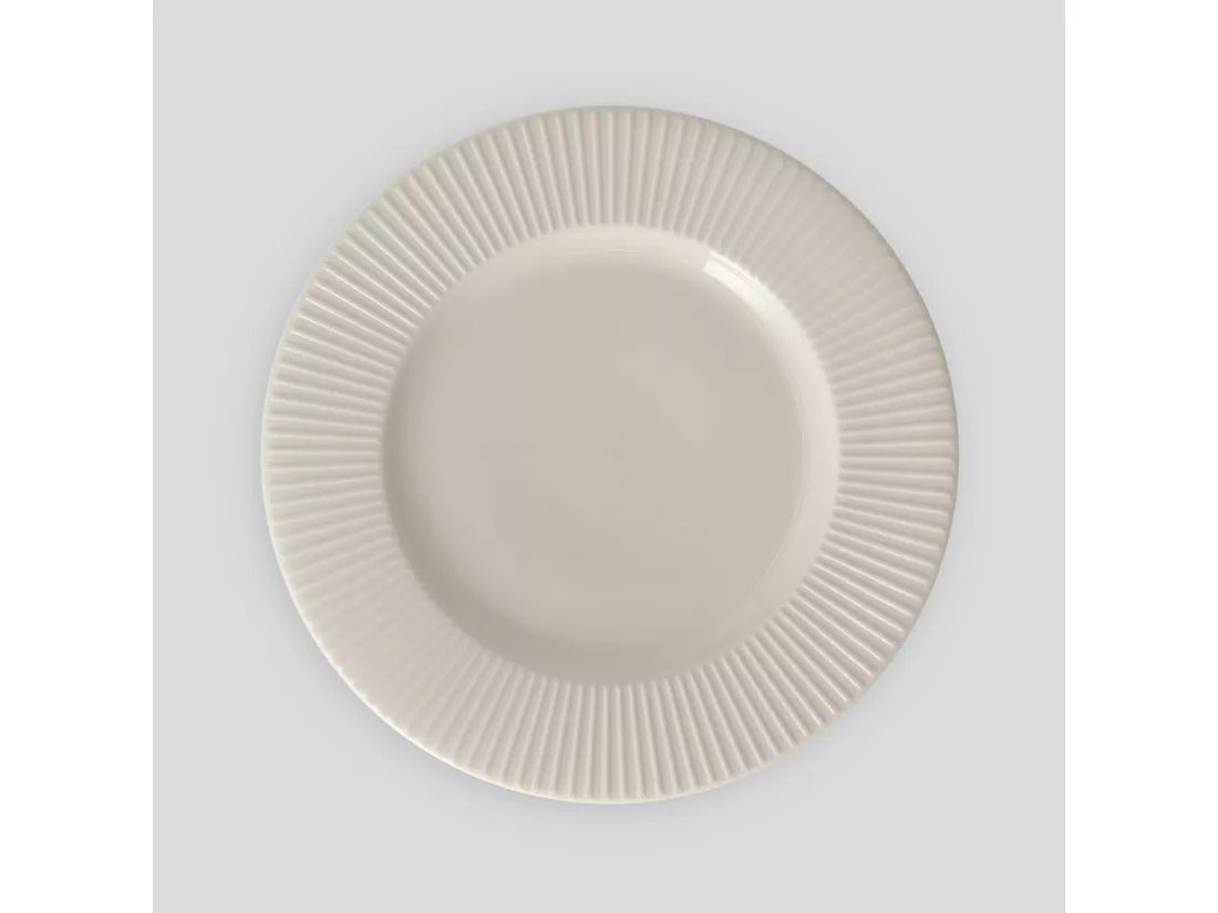 Assiette À Dessert Linioso Blanc Moyen 21.8 cm