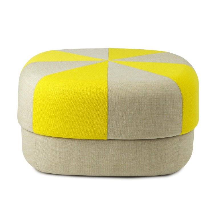 Normann Copenhagen Circus Duo poef large geel
