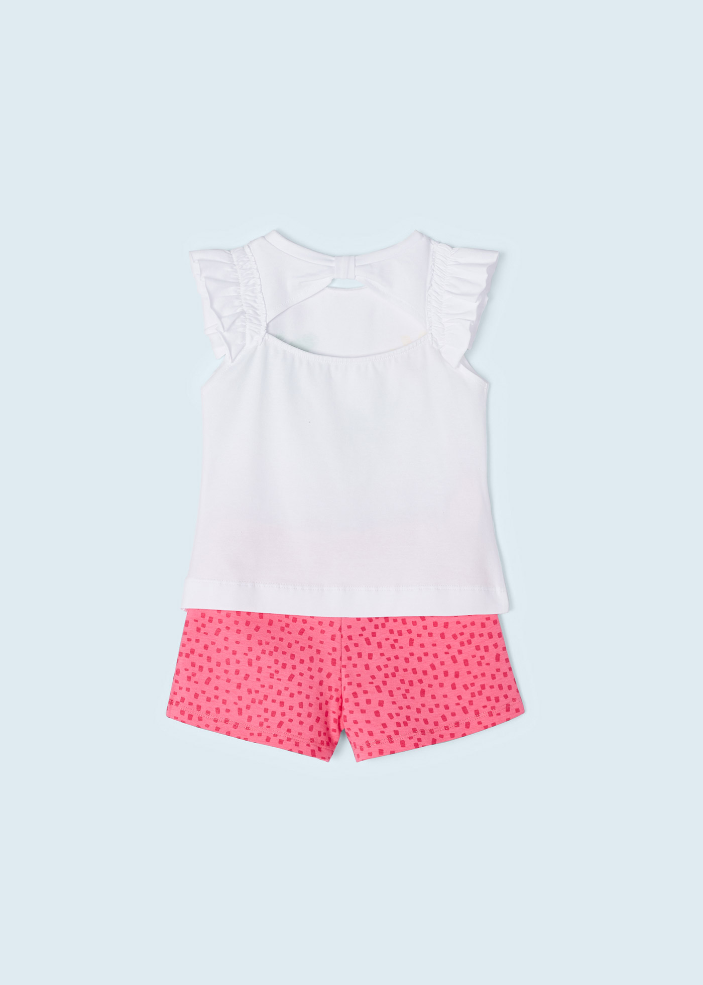 Conjunto de duas peças em algodão sustentável para meninas