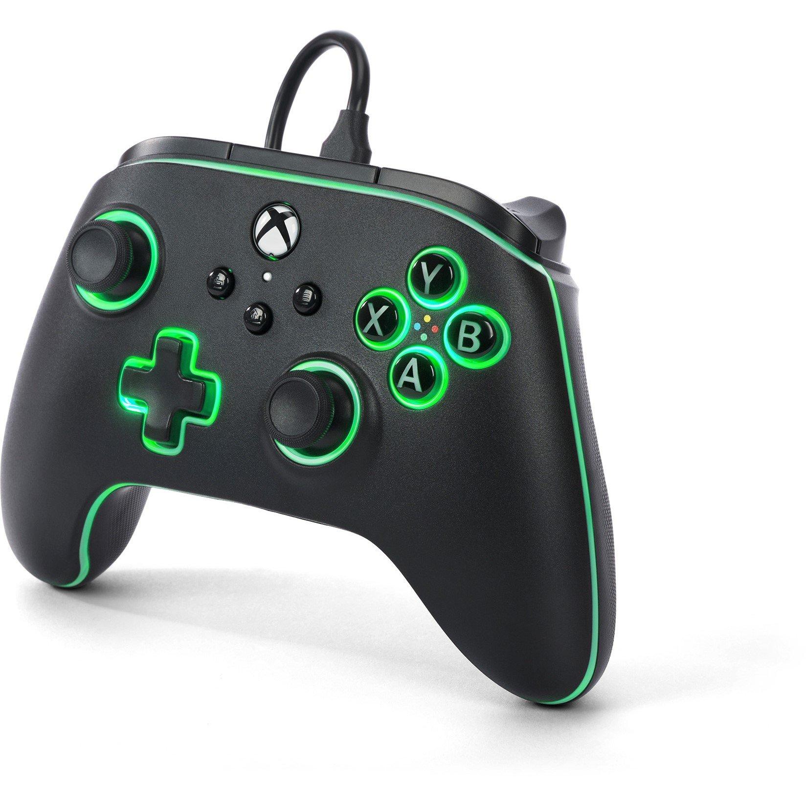 PowerA Advantage Wired Controller for Xbox Series XS with Lumectra  RGB LED Strip Black