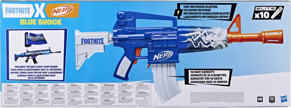 NERF FORTNITE BLUE SHOCK