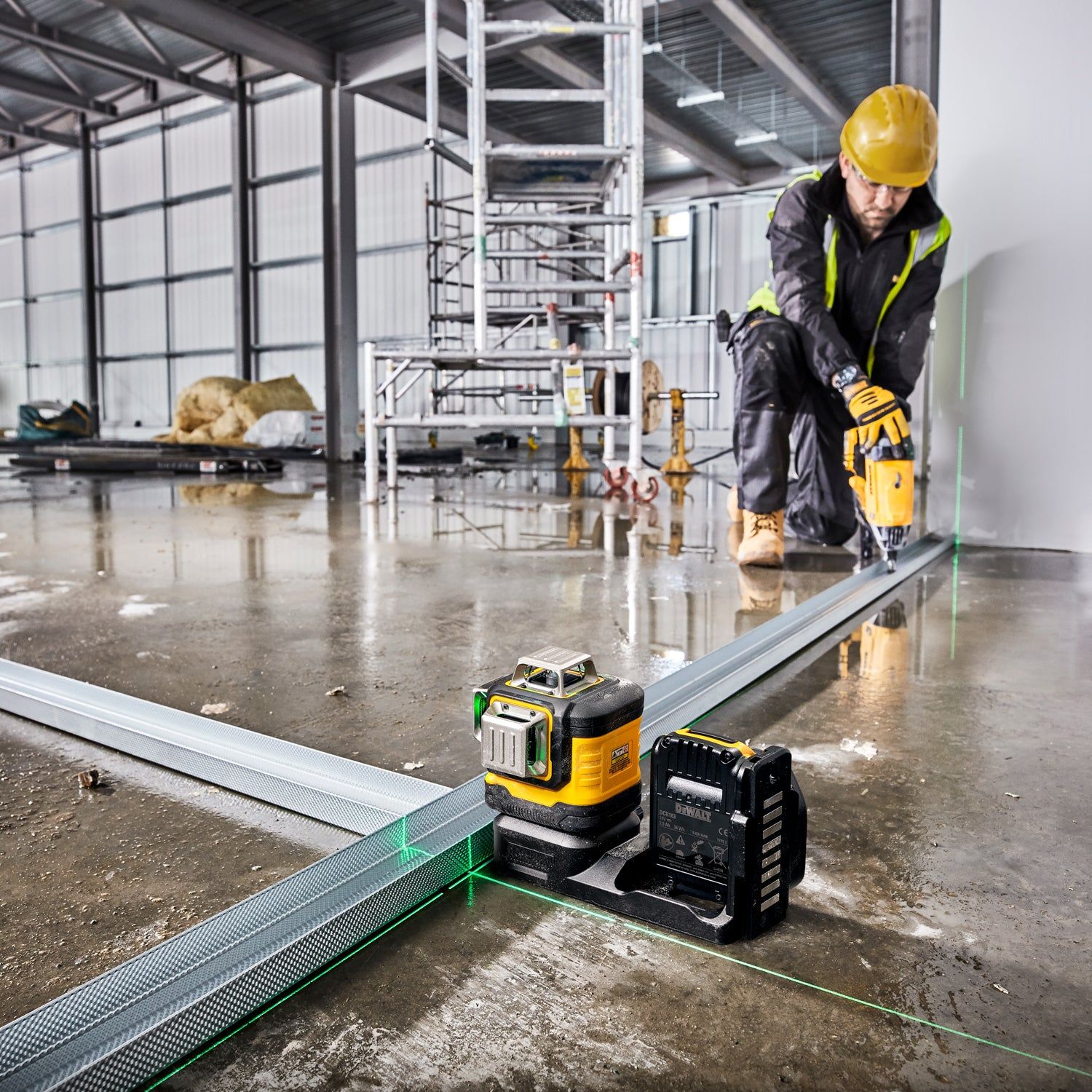 DeWALT DCE089NG18 Accu kruislijnlaser groen 3x360° 12V/18V XR Basic Body in TSTAK