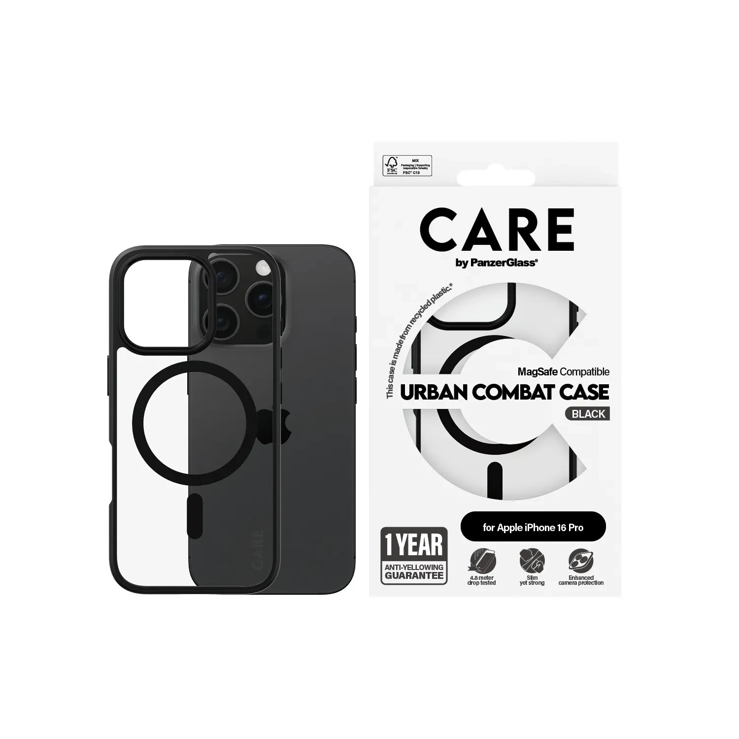 PanzerGlass CARE Cover MagSafe iPhone 16 Pro 1358