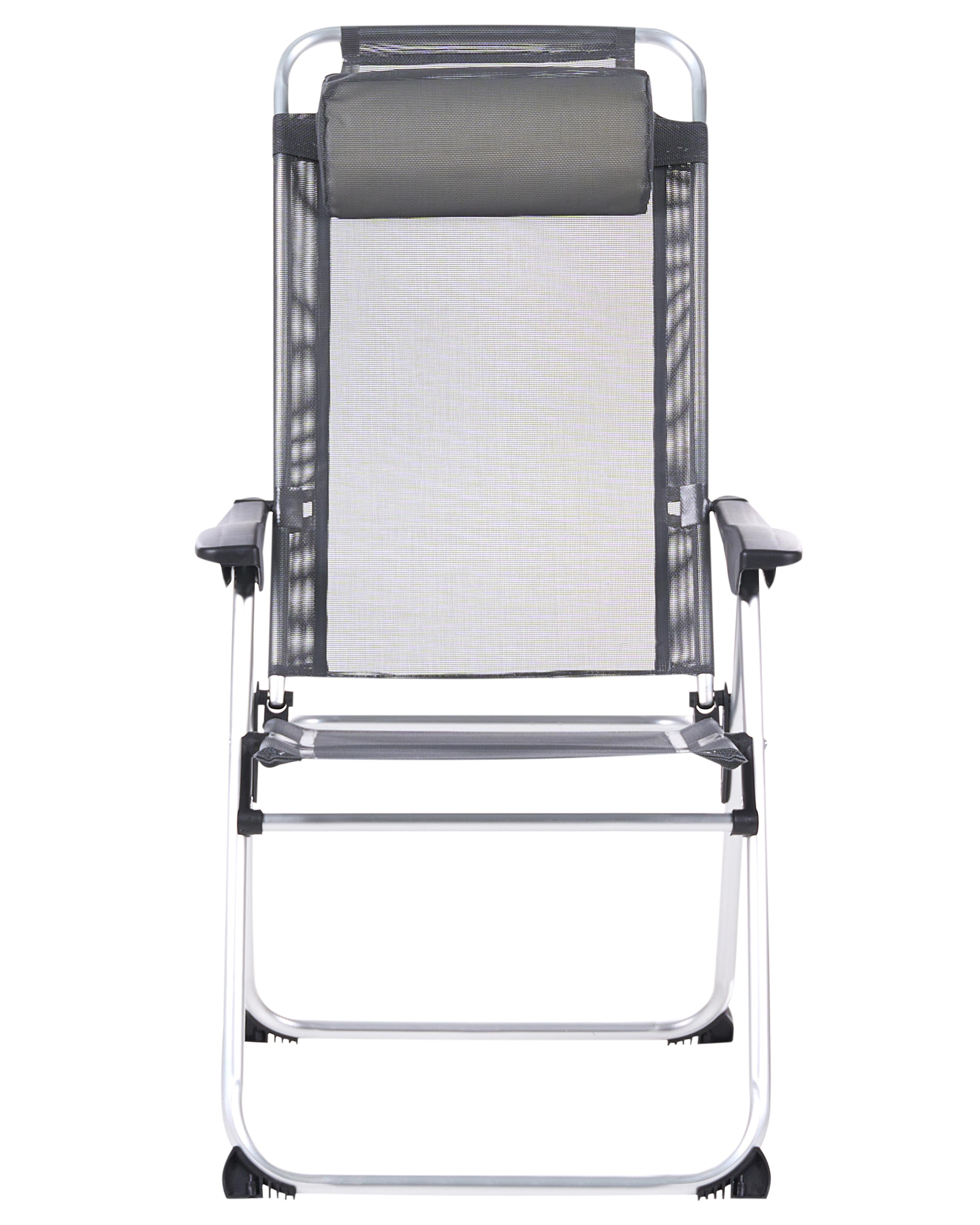Set van 2 tuinstoelen ASINE inklapbaar Metaal Grijs