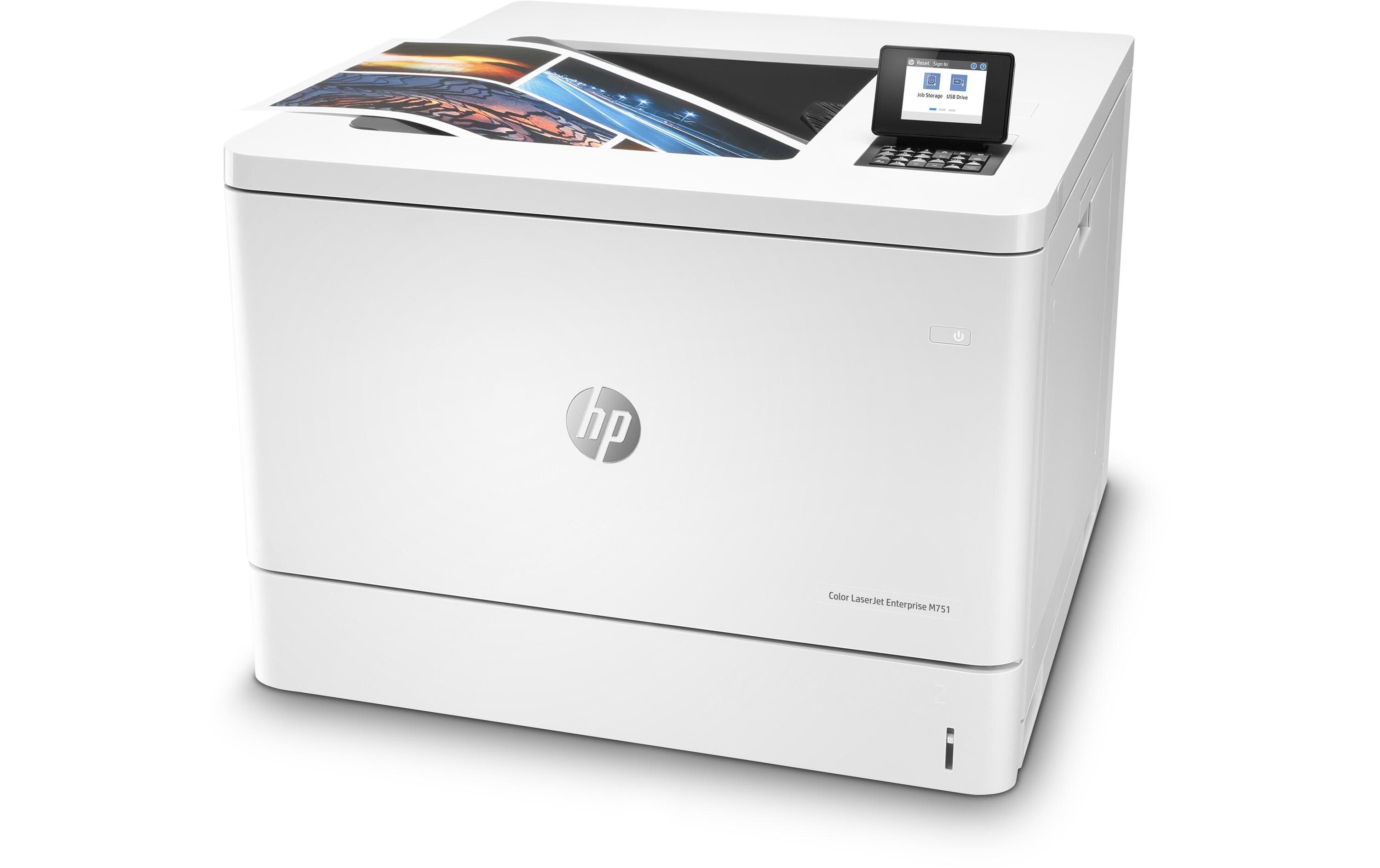 Drucker Color LaserJet Enterprise M751dn<br>Schneller, netzwerkfähiger Farblaser-Drucker mit automatischer Duplexeinheit