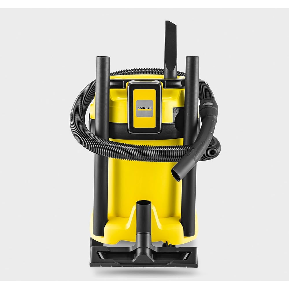 K?rcher WD 3-18 1.628-550.0 NASS-/Trockensauger 225W 17l Ohne Akku, Aspirateur Eau & poussière sur Batterie, Alu, Jaune, 18 V : Cuisine et Maison