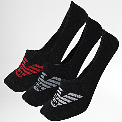 Lot De 3 Paires De Chaussettes Invisibles 306227 Noir