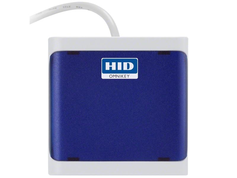 HID Externer RFID-Reader OMNIKEY 5022 USB Lesegerät für kontaktlose Hochfrequenz-Smartcards und Fat, Thin und Zero Clients