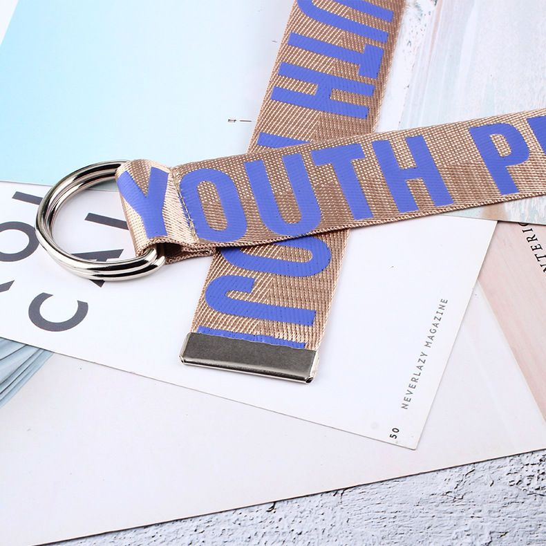 Rofuka - Nylon riem met letters
