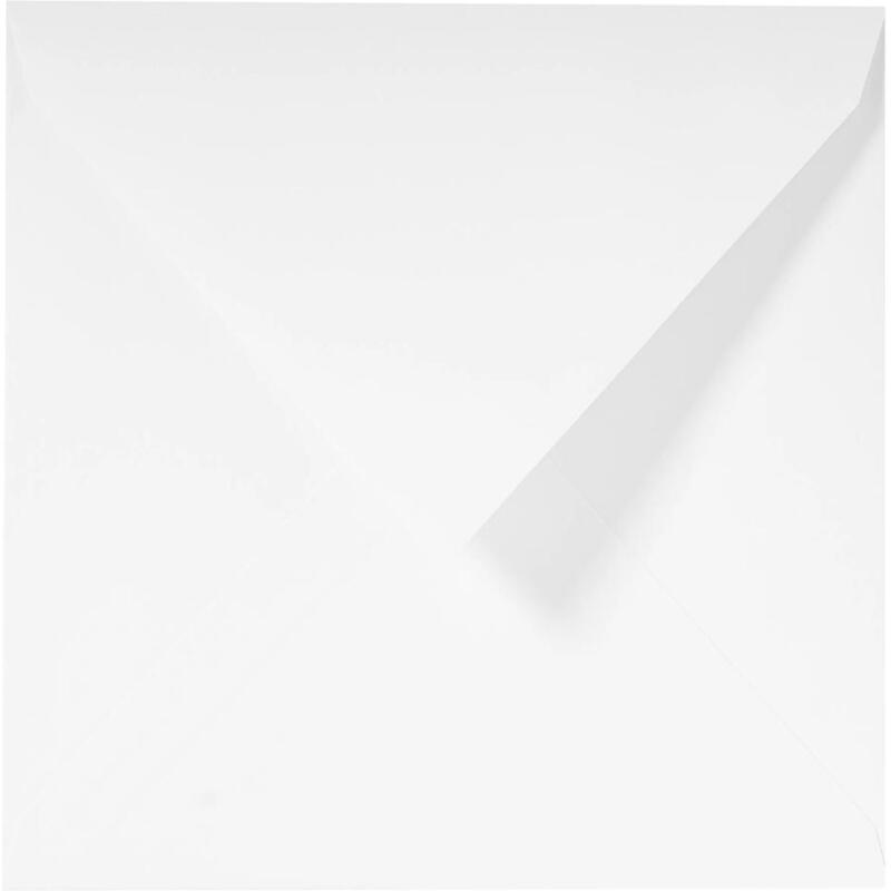 25 enveloppes 140x140mm Vergé de France doublées gommées
