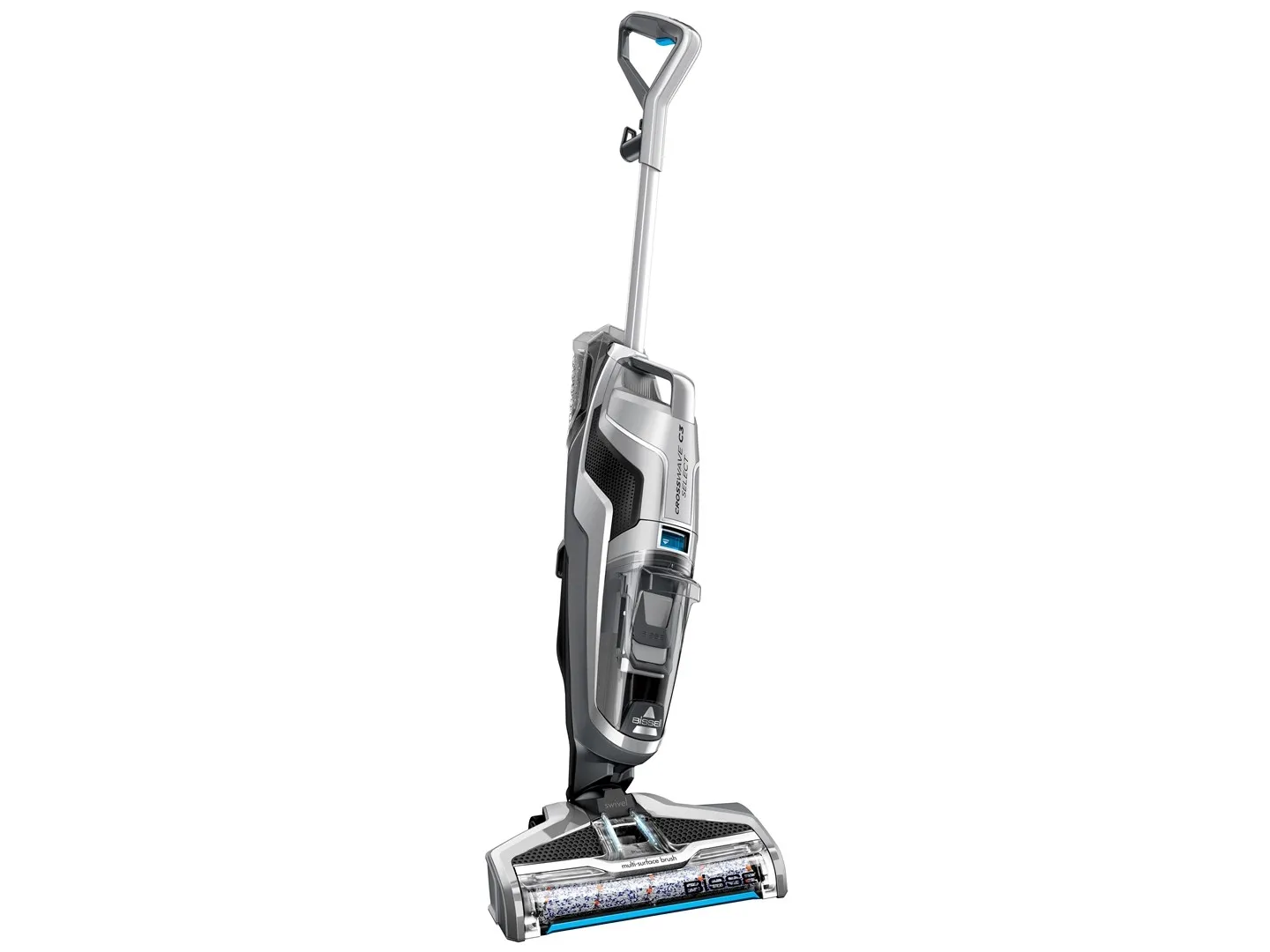 BISSELL CrossWave C3 Select 3551N - Støvsuger - stav - uden pose - sort/blå/titanium