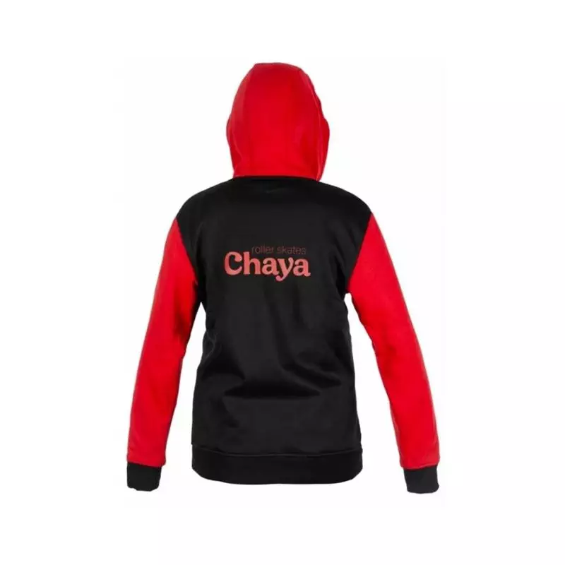 Sweat CHAYA Logo Zip Hoodie black/red