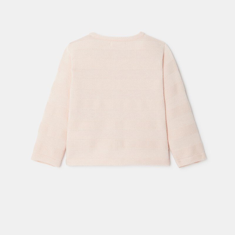 Cardigan maille tricot rose naissance Absorba Rose