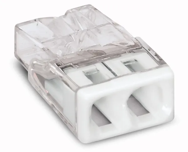 Wago 2273-202, Transparent, Hvid, 10 mm, 16,7 mm, 5,8 mm, 0,713 g